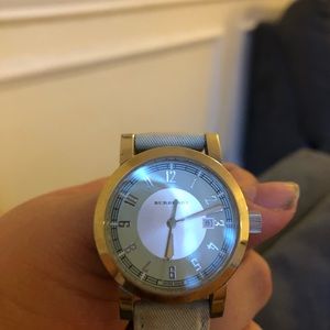 Blue Burberry watch